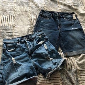 2 pairs old navy Bermuda shorts size 8